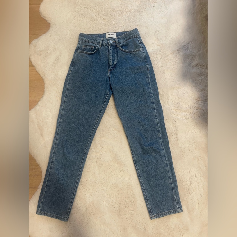 Aware Vero Moda dark wash straight leg jeans size 24